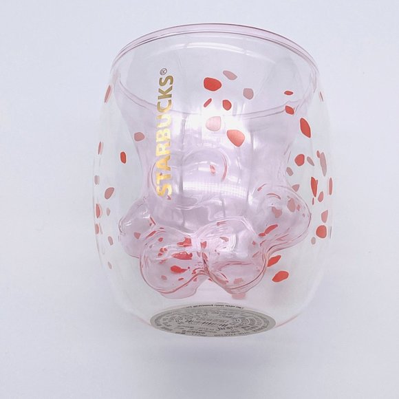 NEW Starbucks Glass Paw Cherry Blossom LE